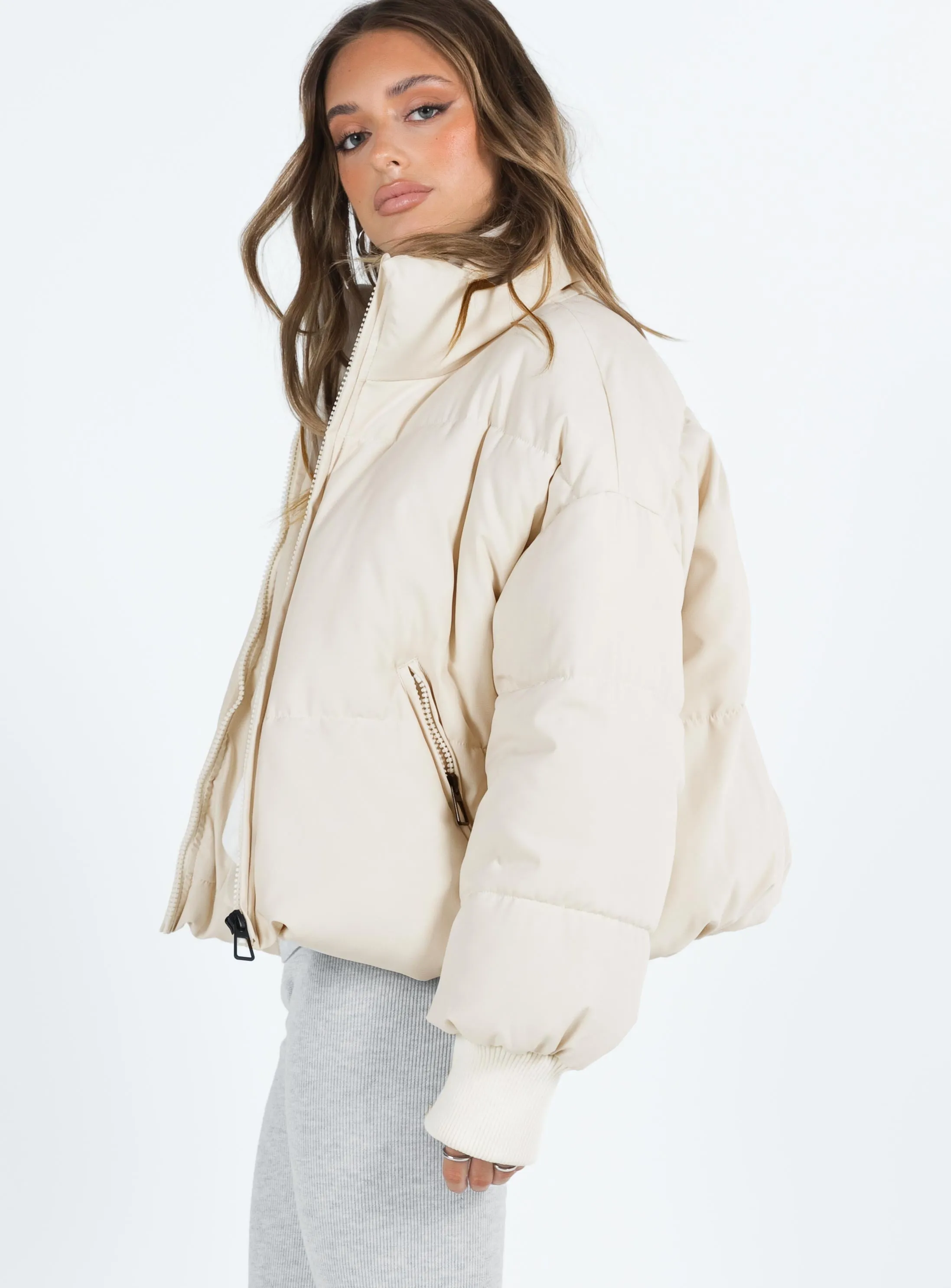 Abe Puffer Jacket Sand