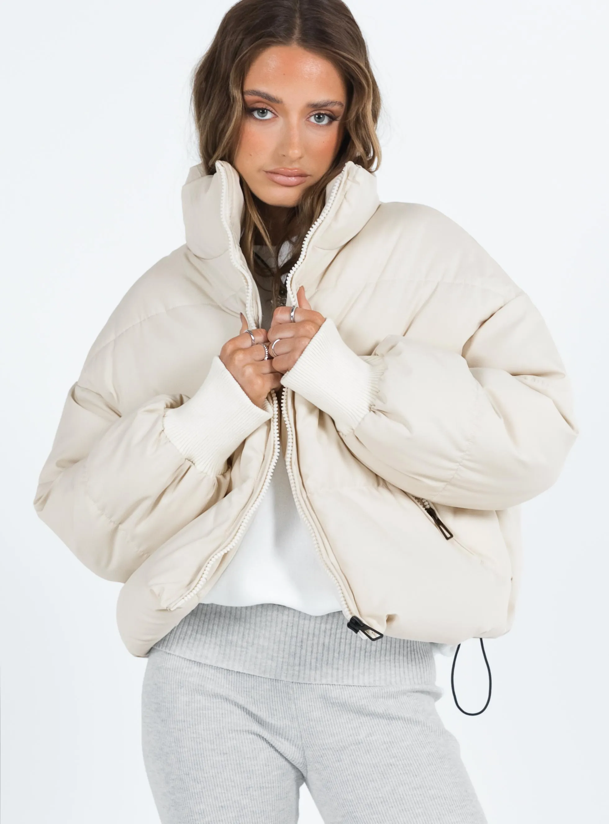 Abe Puffer Jacket Sand