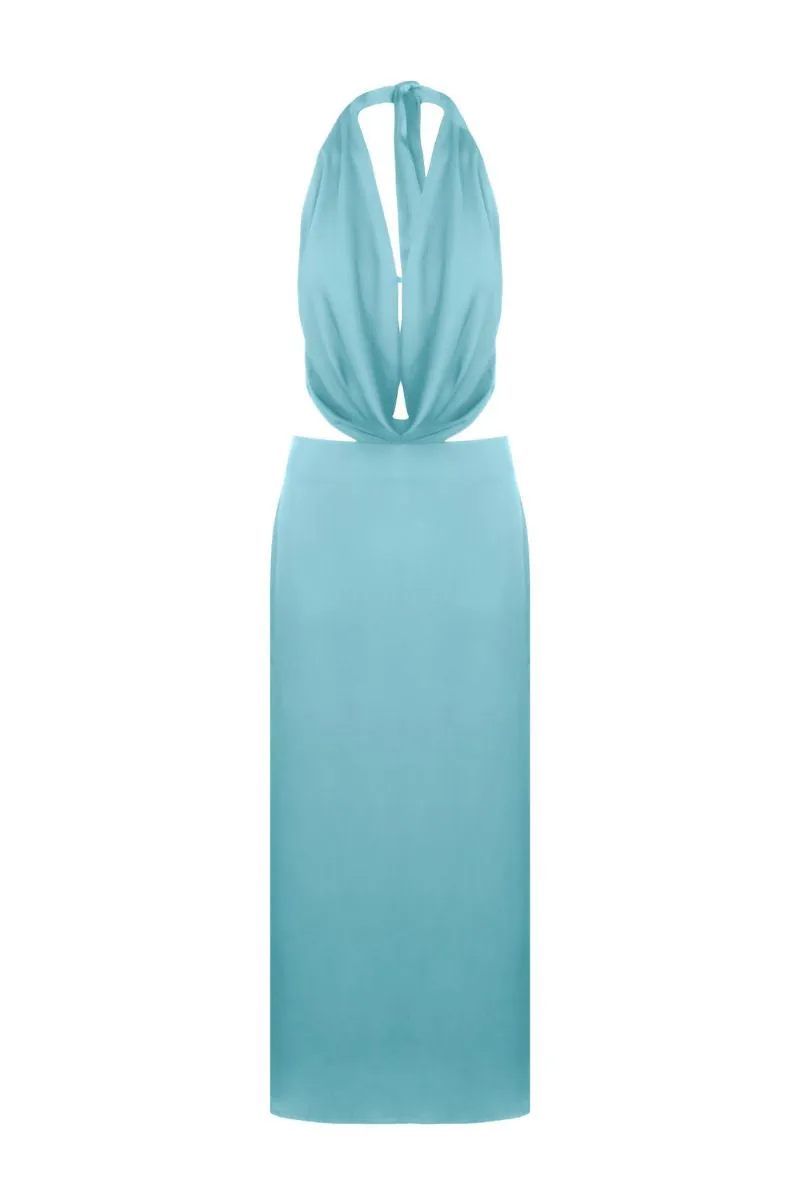 ADNA AQUA MAXI DRESS