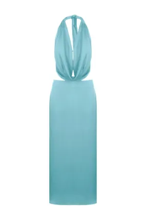 ADNA AQUA MAXI DRESS