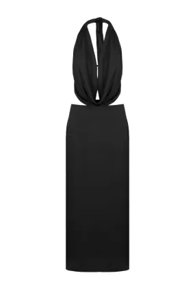 ADNA BLACK MAXI DRESS