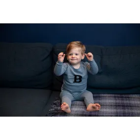 Baby Beliha Speckled Top & Leggings BLUE