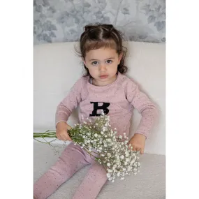 Baby Belinha Speckled Top & Leggings PINK