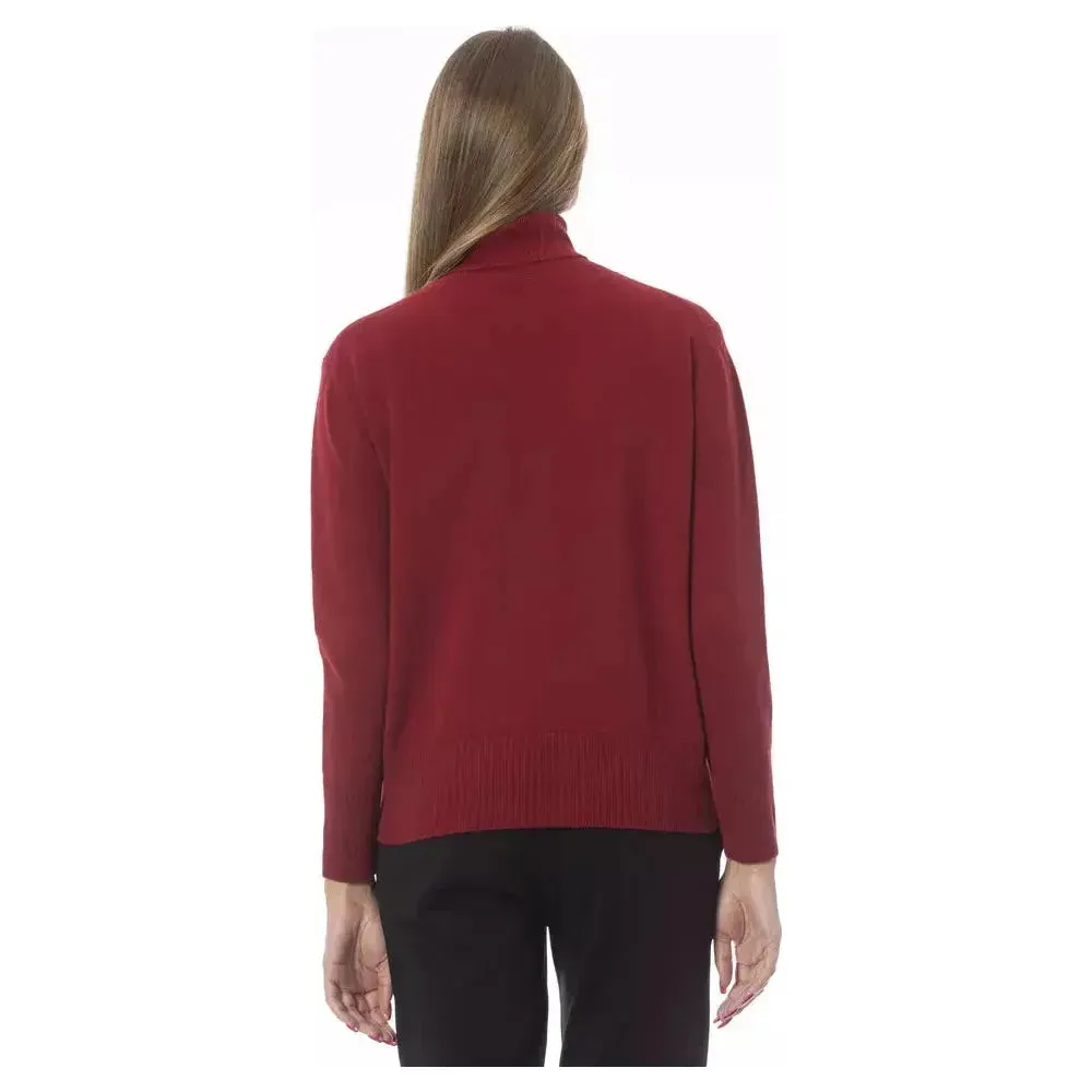 Baldinini Trend Red Wool Women Sweater