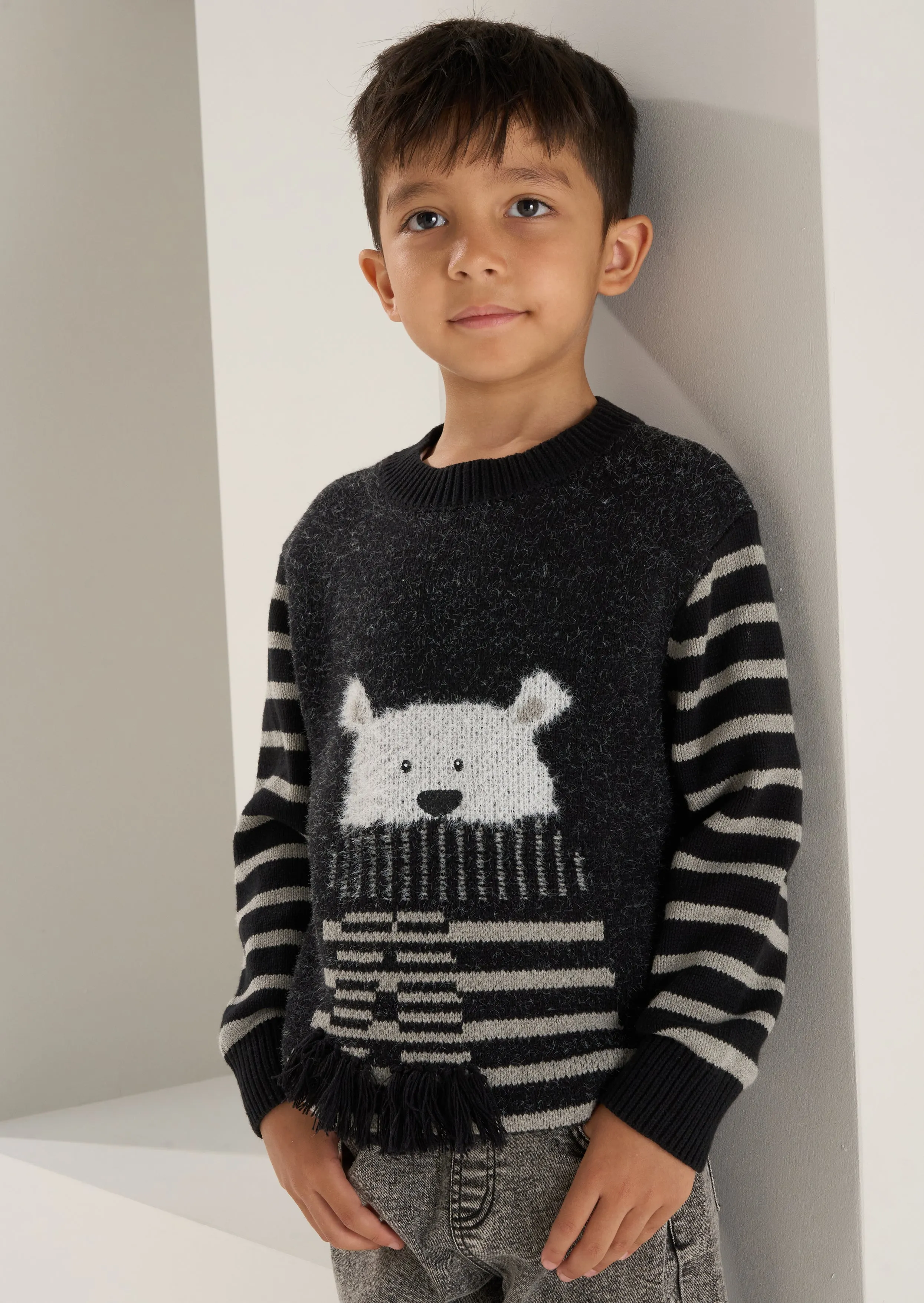 Benji Polar Bear Stripe Jumper