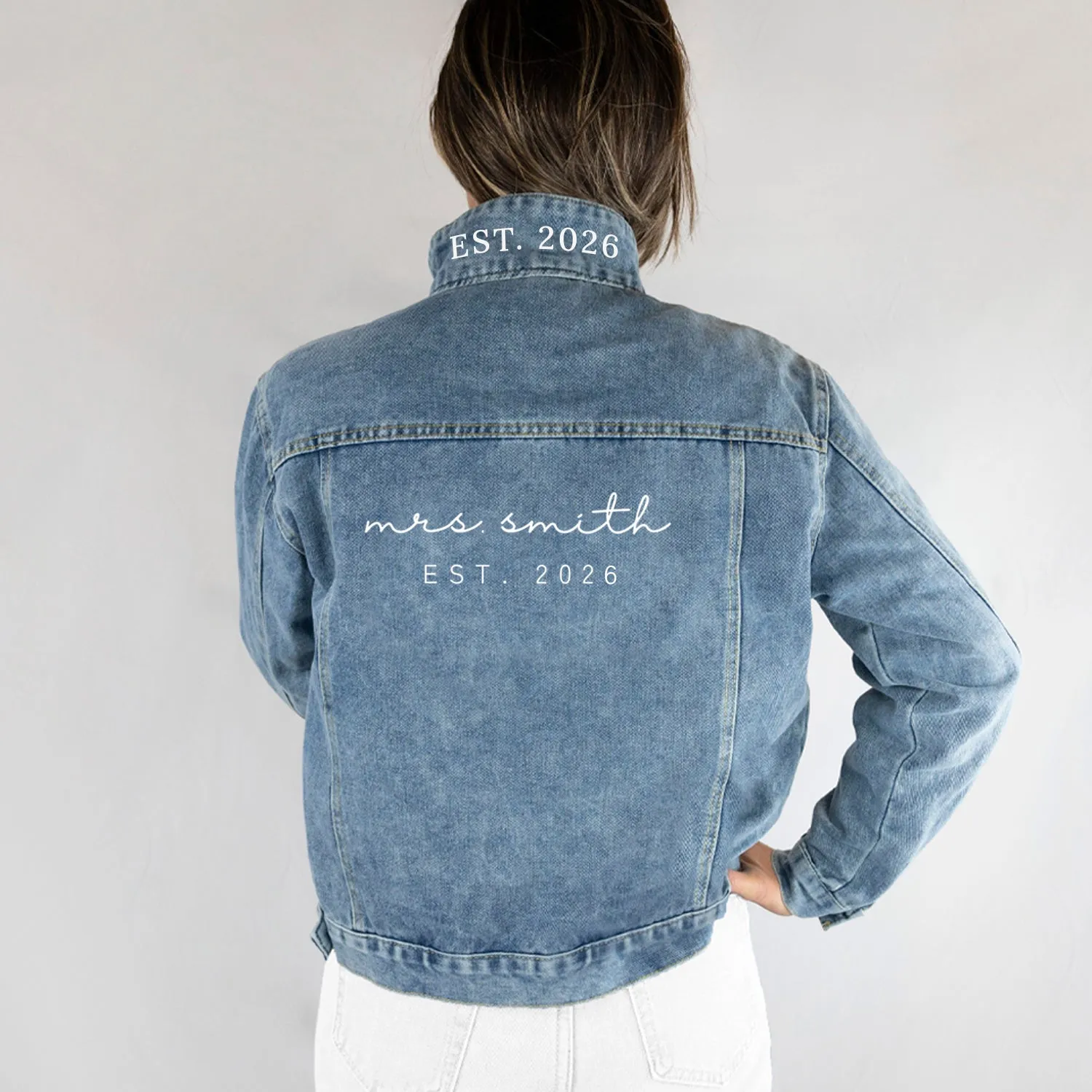 (Blue Denim) Future Mrs Jean Jacket