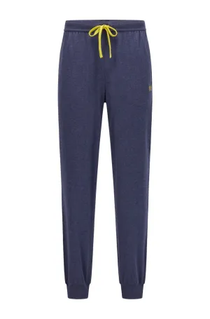 BOSS Mix & Match Sweatpant in Navy Marle & Lime Green Trim