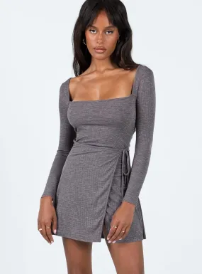 Braidwood Long Sleeve Mini Dress Grey