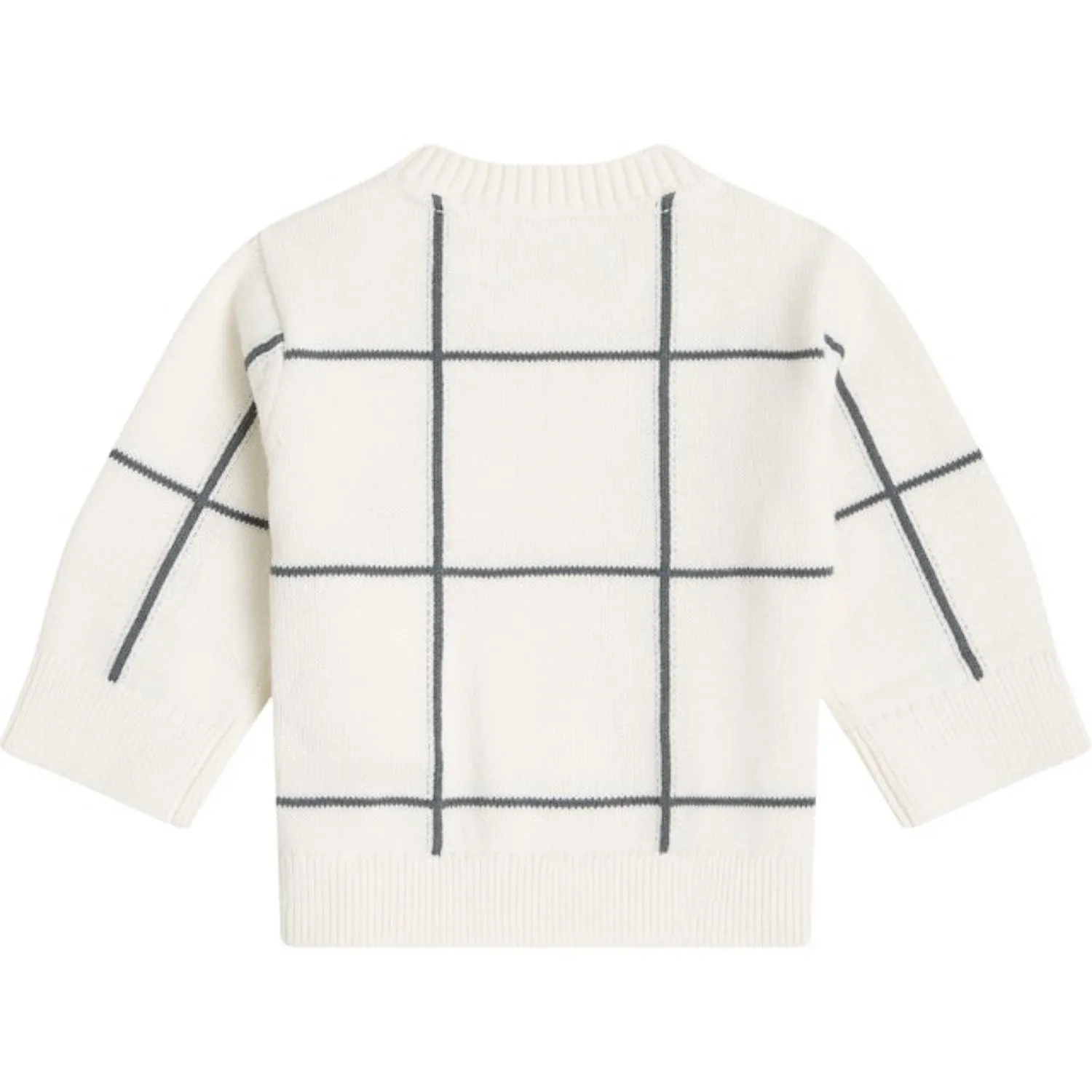 Calvin Klein Ivory Soft Grid Sweater