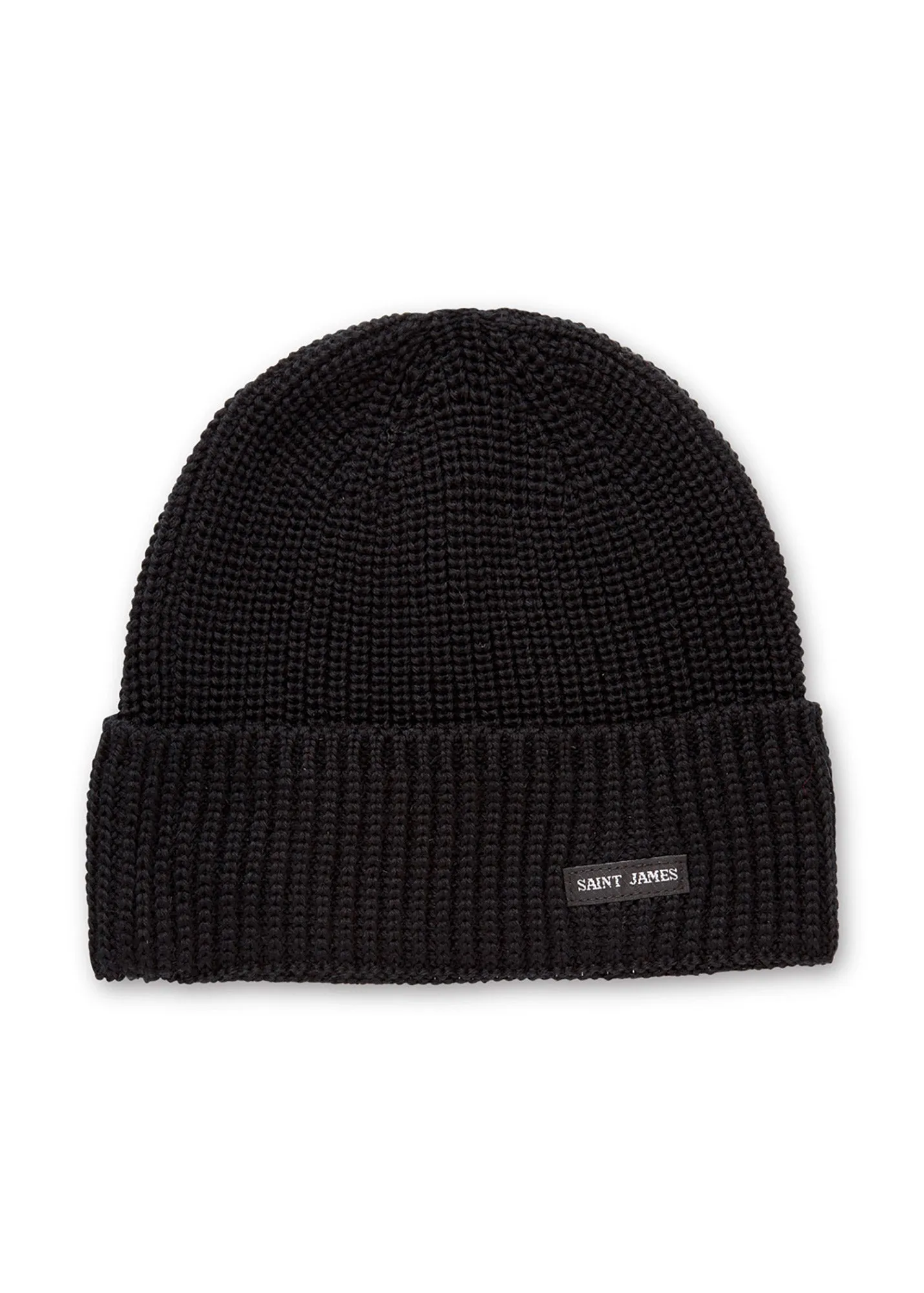 Canot turn-up hat - in purl knit (NOIR)