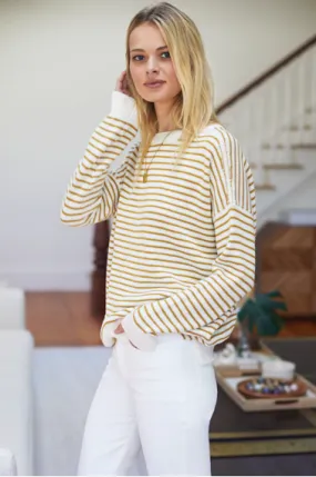 Carolyn Sweater Marigold Stripe