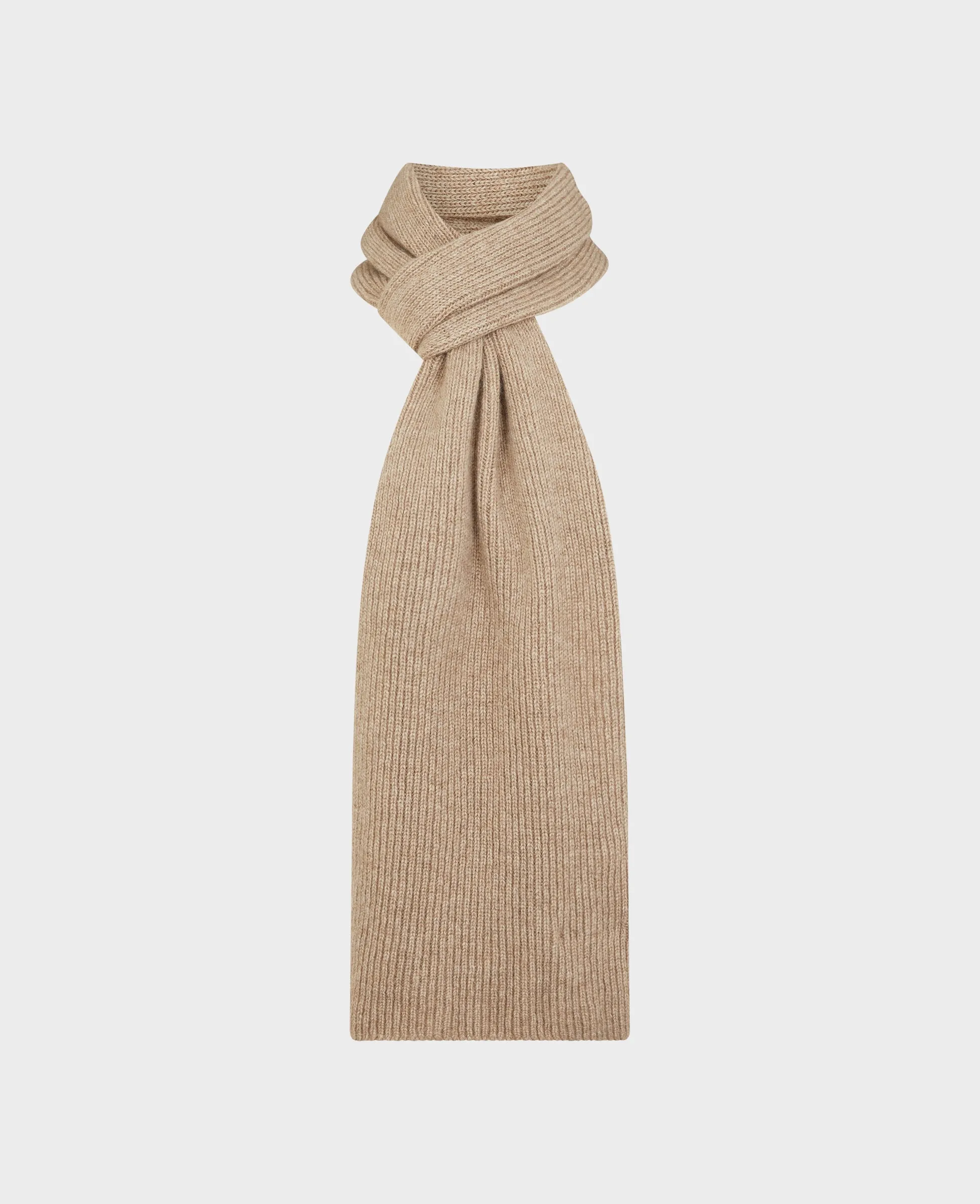 Cashmere Ribbed Scarf