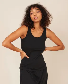 Catori Organic Cotton Yoga Top In Black