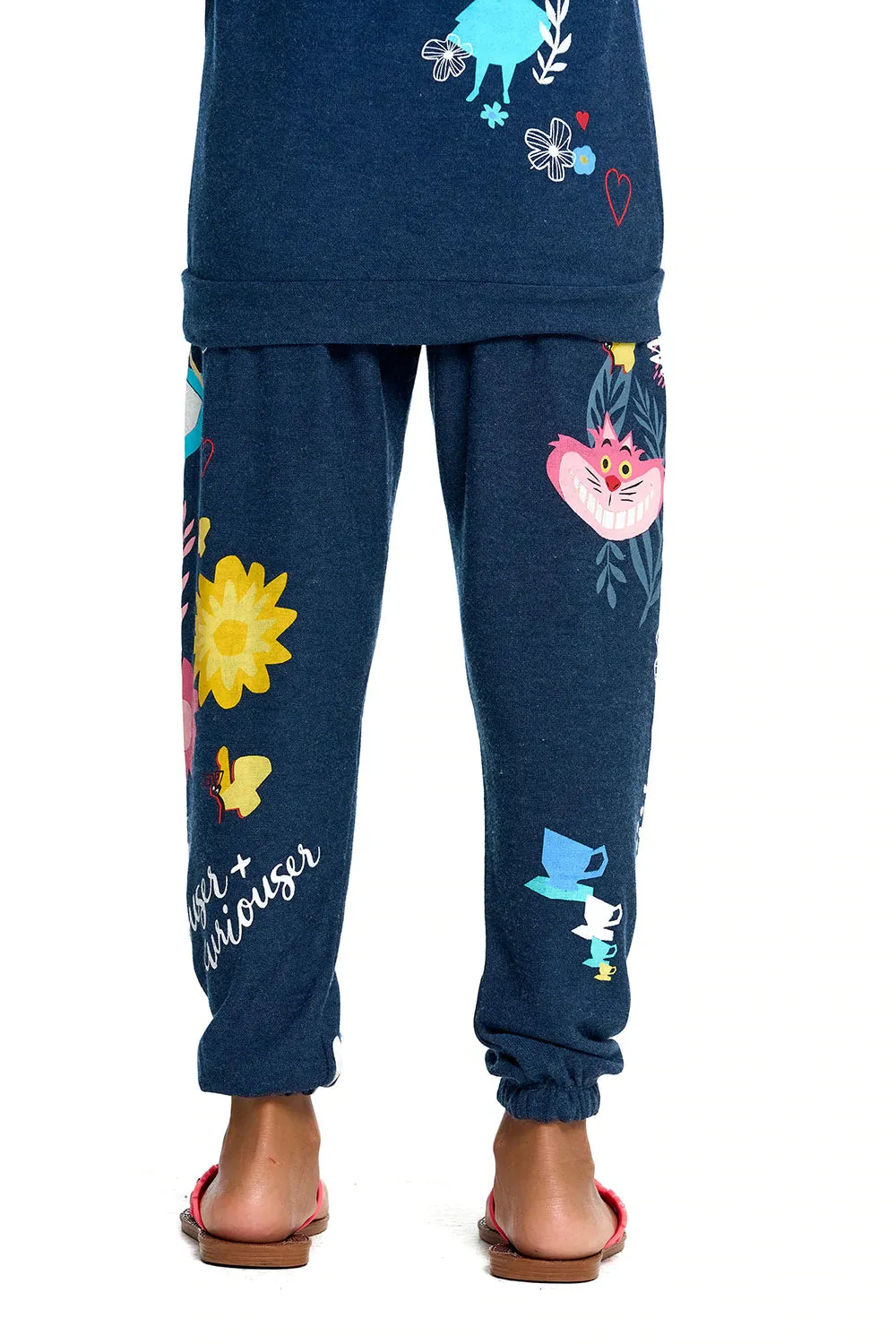 Chaser   Disney Alice in Wonderland Mash Up Cozy Knit Pants