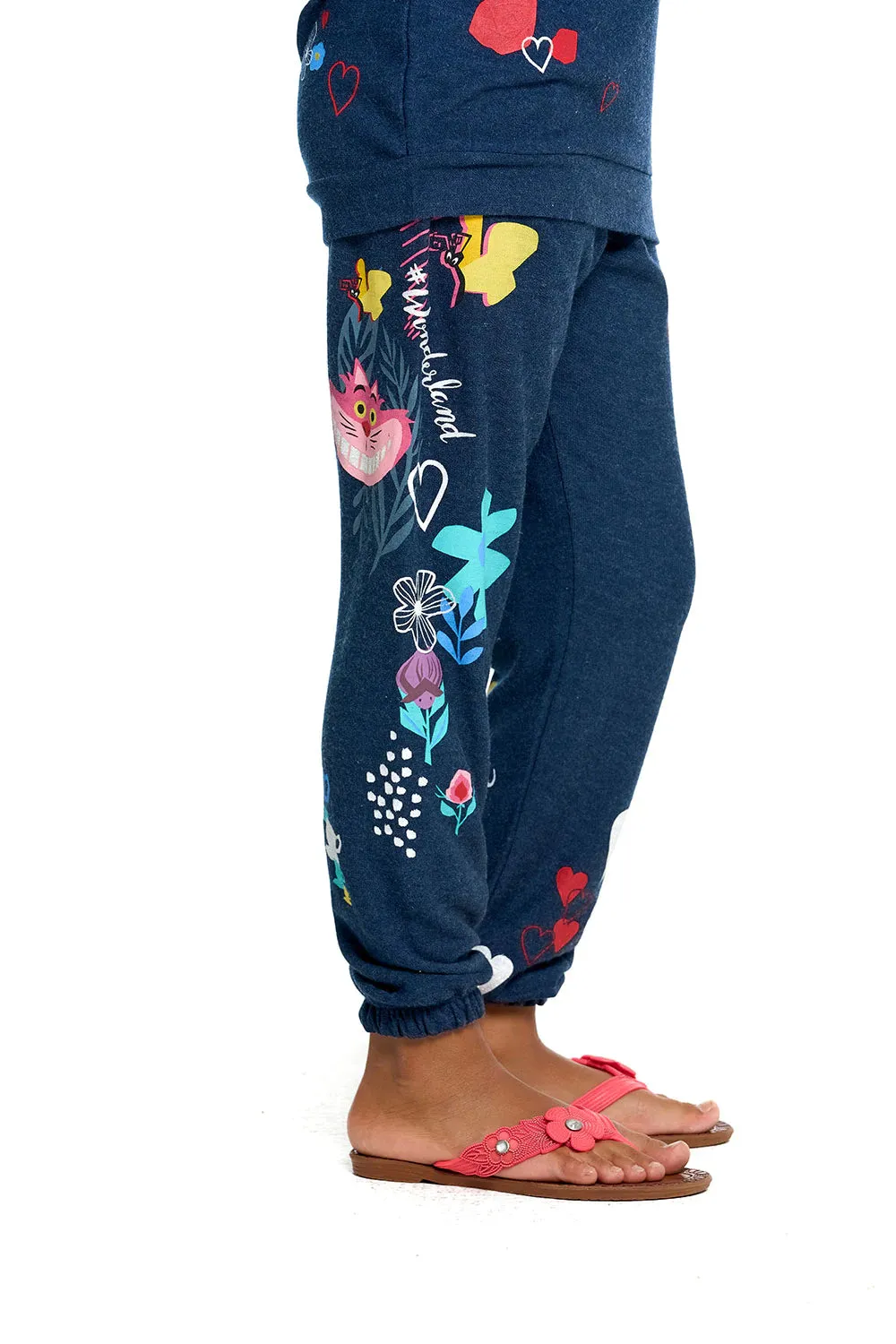 Chaser   Disney Alice in Wonderland Mash Up Cozy Knit Pants