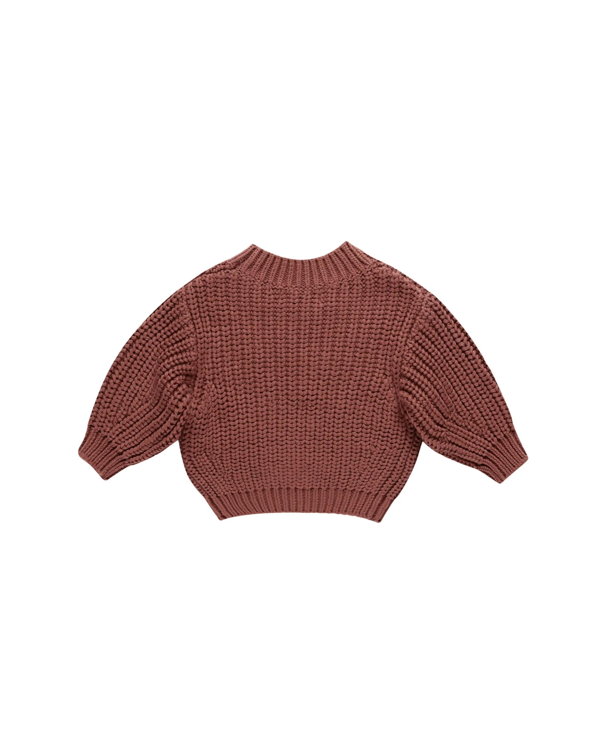 Chunky Knit Sweater | Cranberry