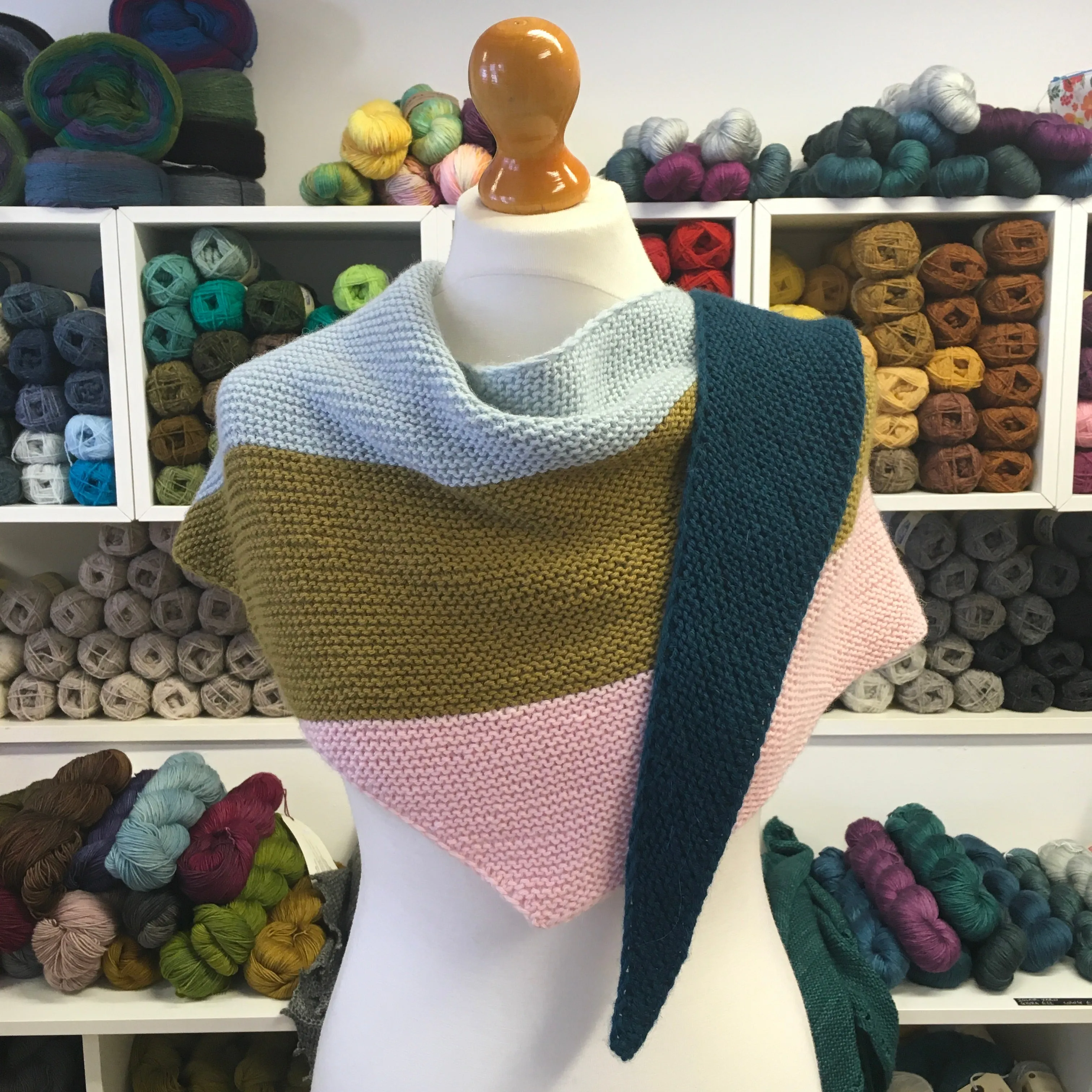 Colour Block Scarf Pattern