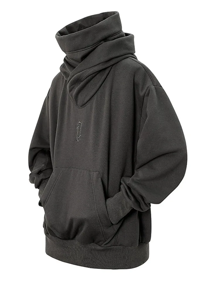 Cool Japanese Street Style Turtleneck Face Cover Ninja Hoodies