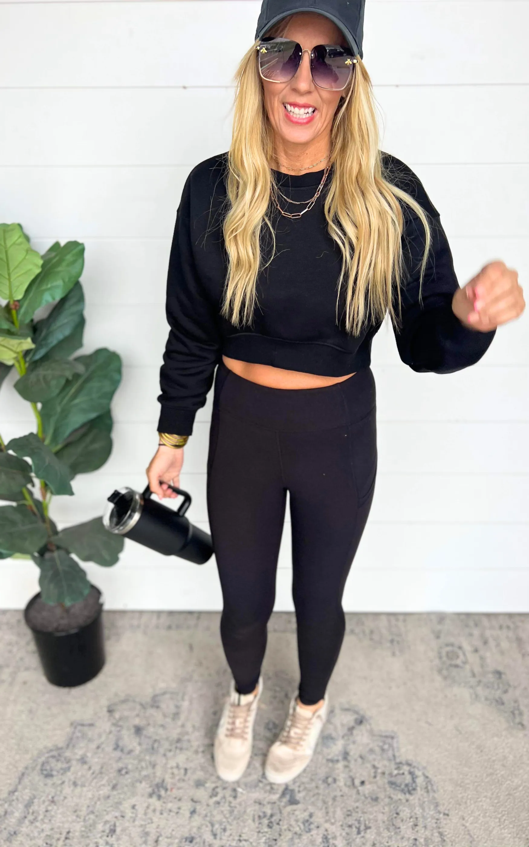 Cropped Fleece Sweatshirt | Mono B