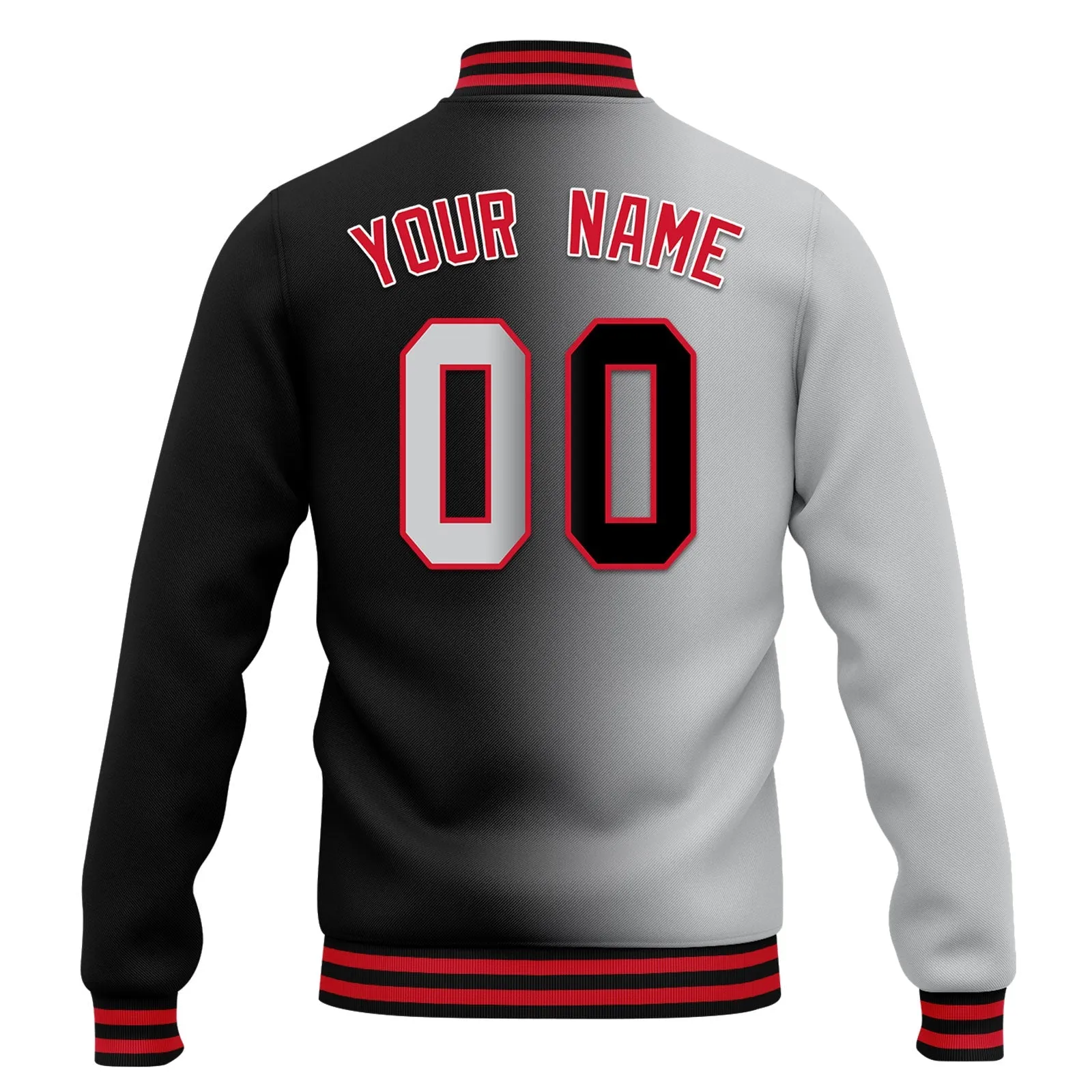 Custom Gradient Fashion Jacket Bomber Full-Snap Varsity Letterman Personalized Jacket FZ005-D028016-1