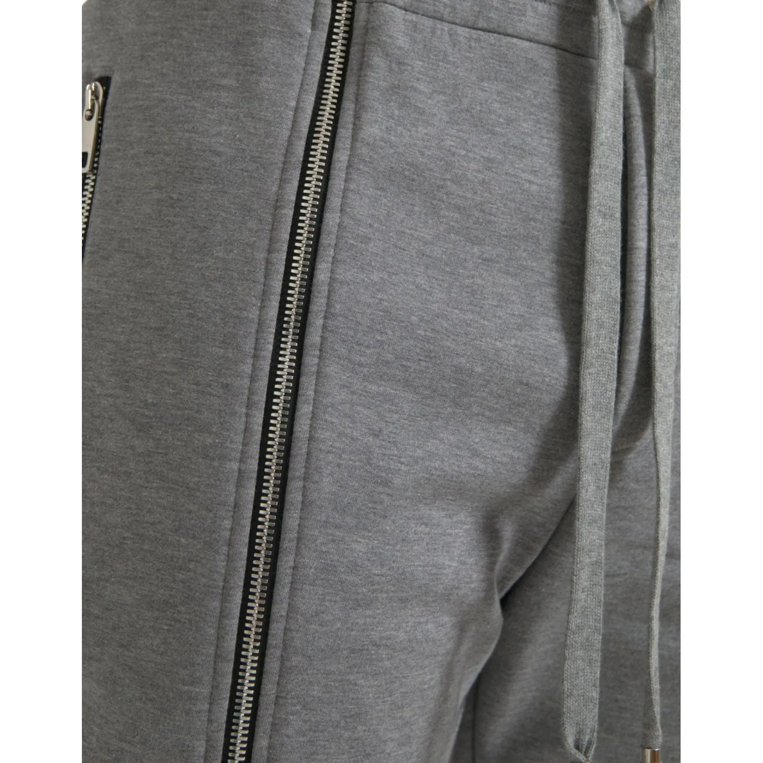 Dolce & Gabbana Gray Cotton Jogger Skinny Sweatpants Pants