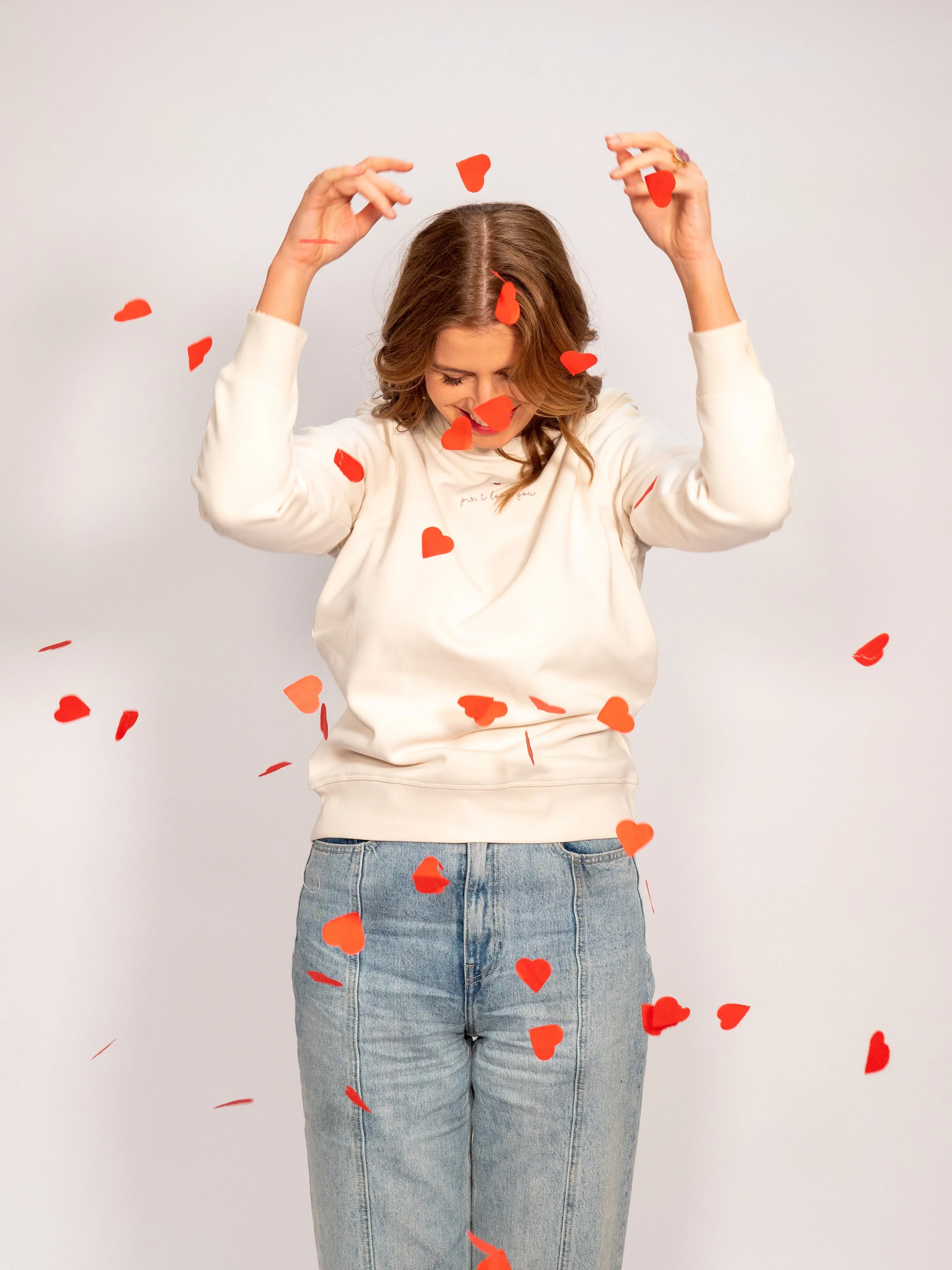 Elle and Rapha Sweater P.S. I Love You | Ivory