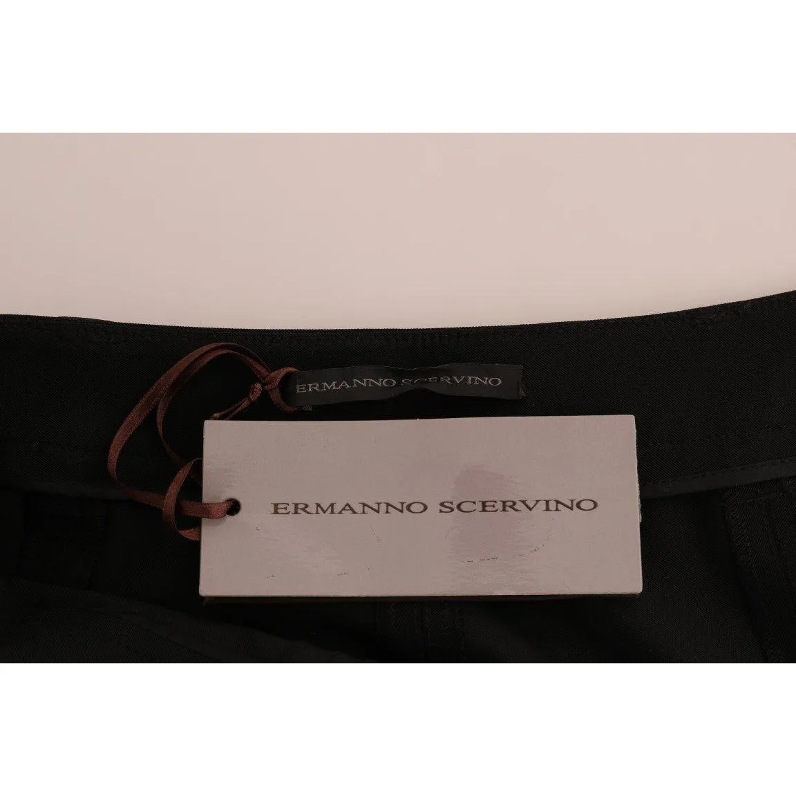 Ermanno Scervino Sleek Black Stirrup Leggings