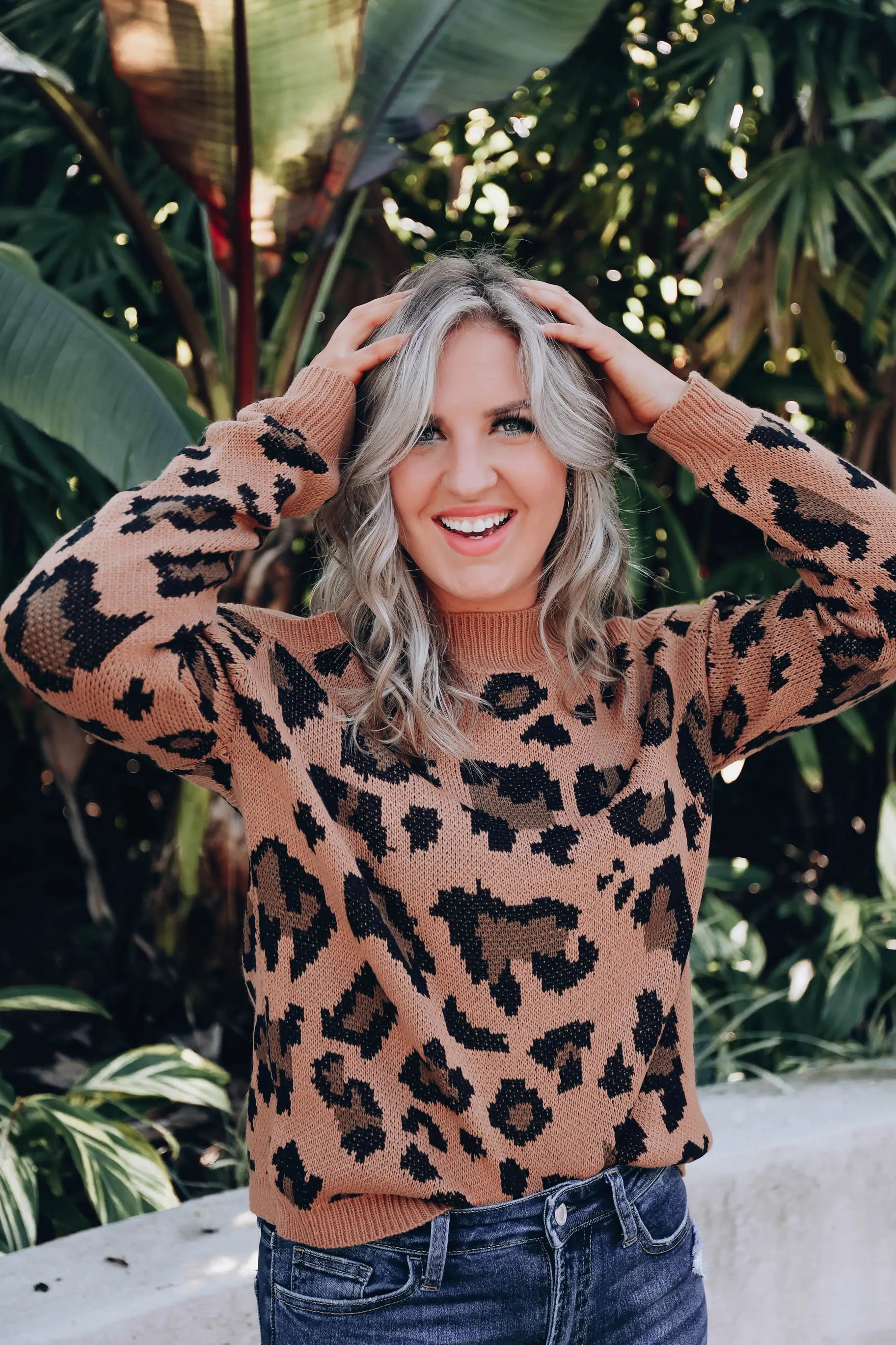 Fiercest Leopard Cold Shoulder Sweater