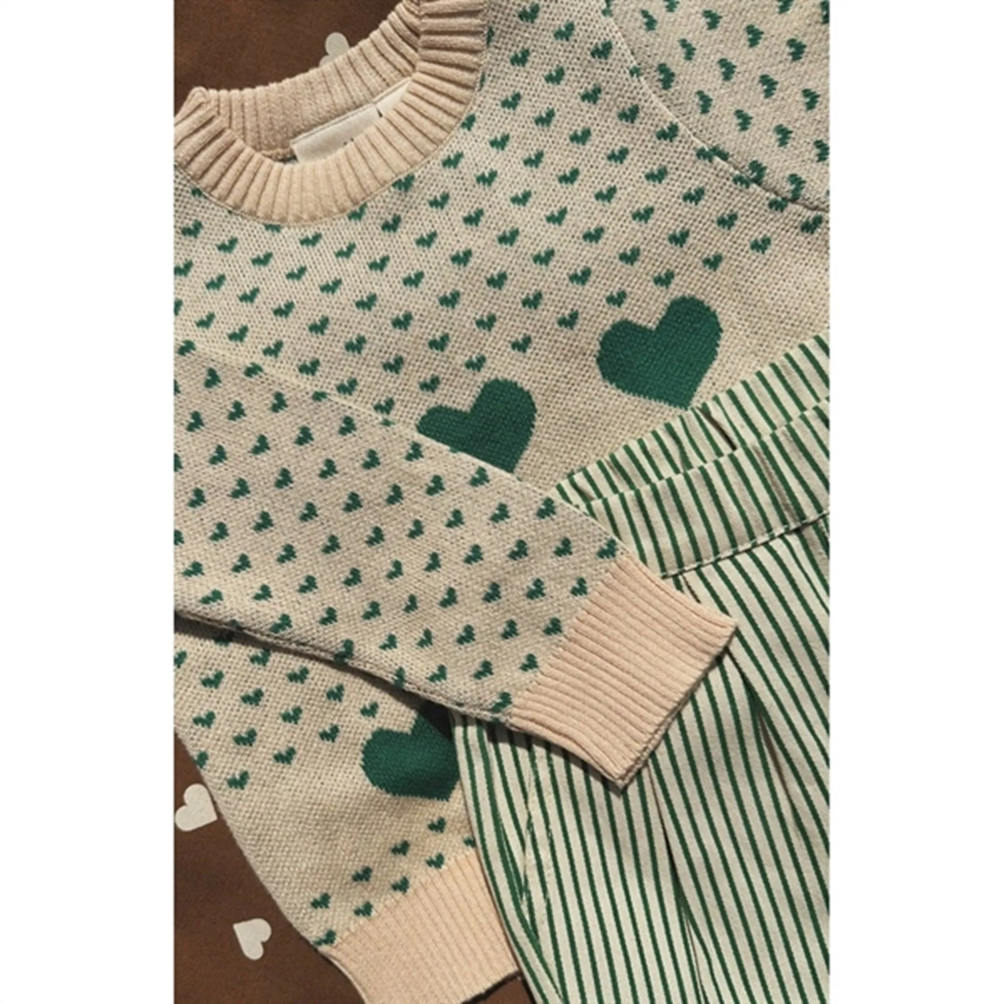 Flöss Zoe Knitted Sweater Leaf Green