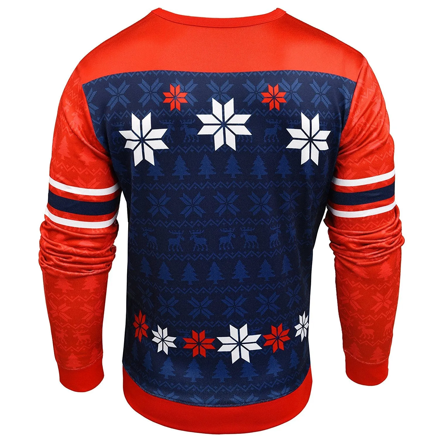 Forever Collectibles NFL Men's New England Patriots Printed Ugly Sweater