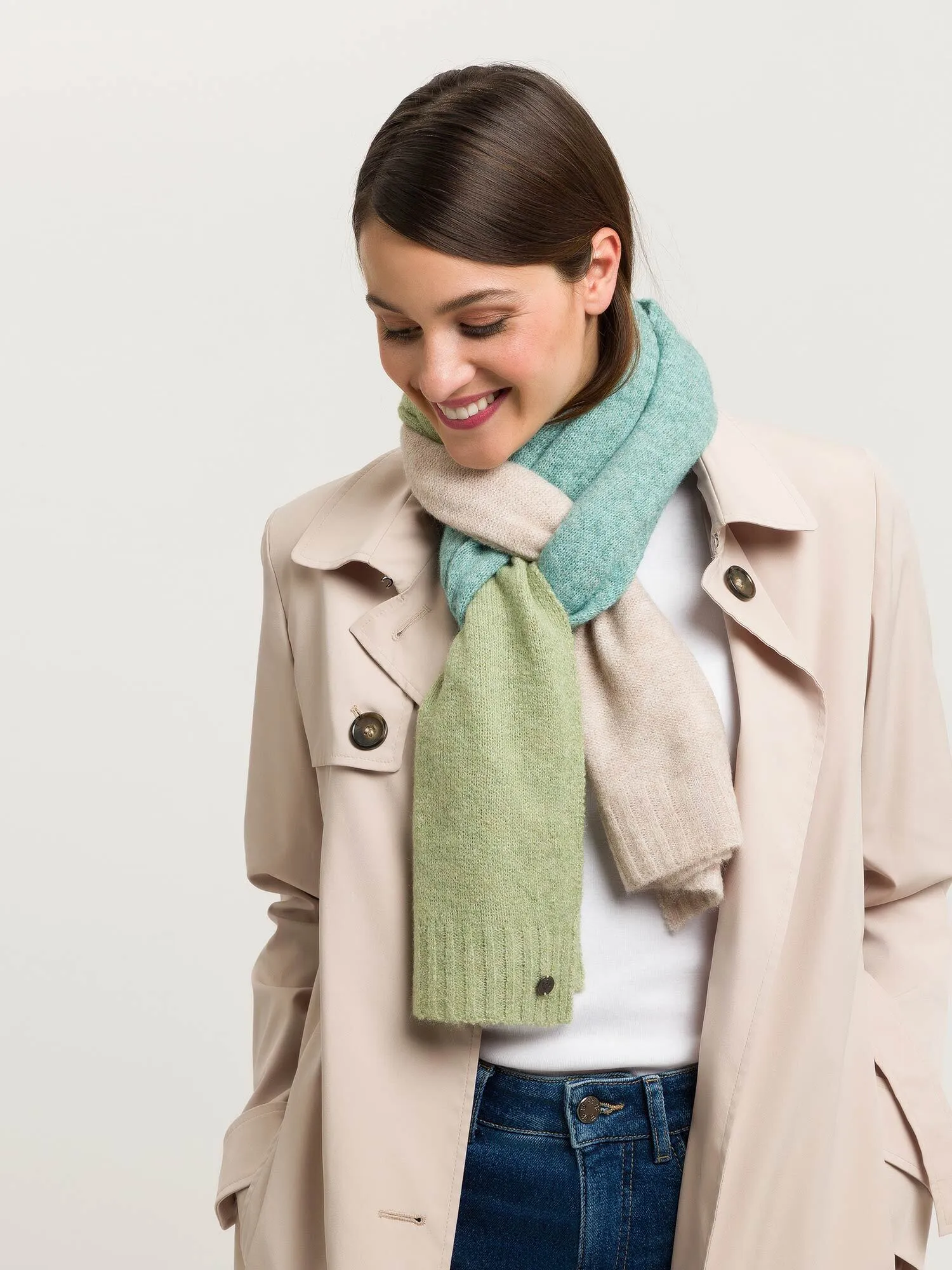 Fraas Block Stripe Eco Knit Scarf