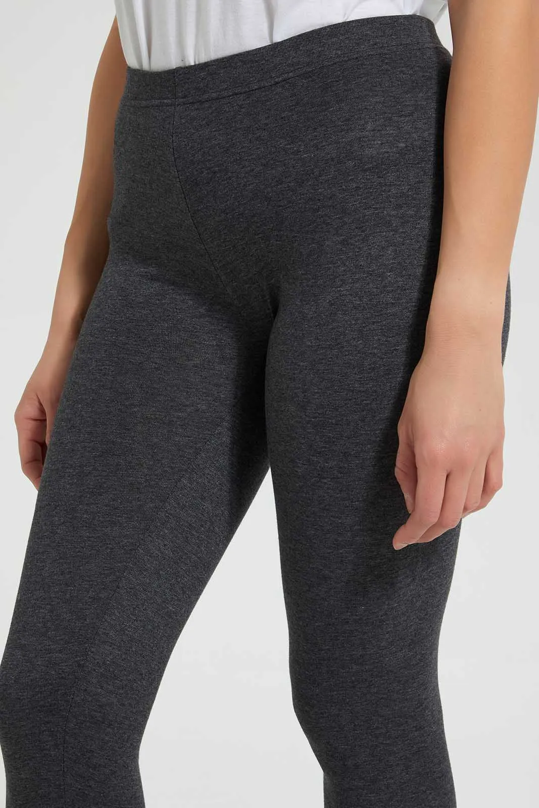 Grey Melange Leggings