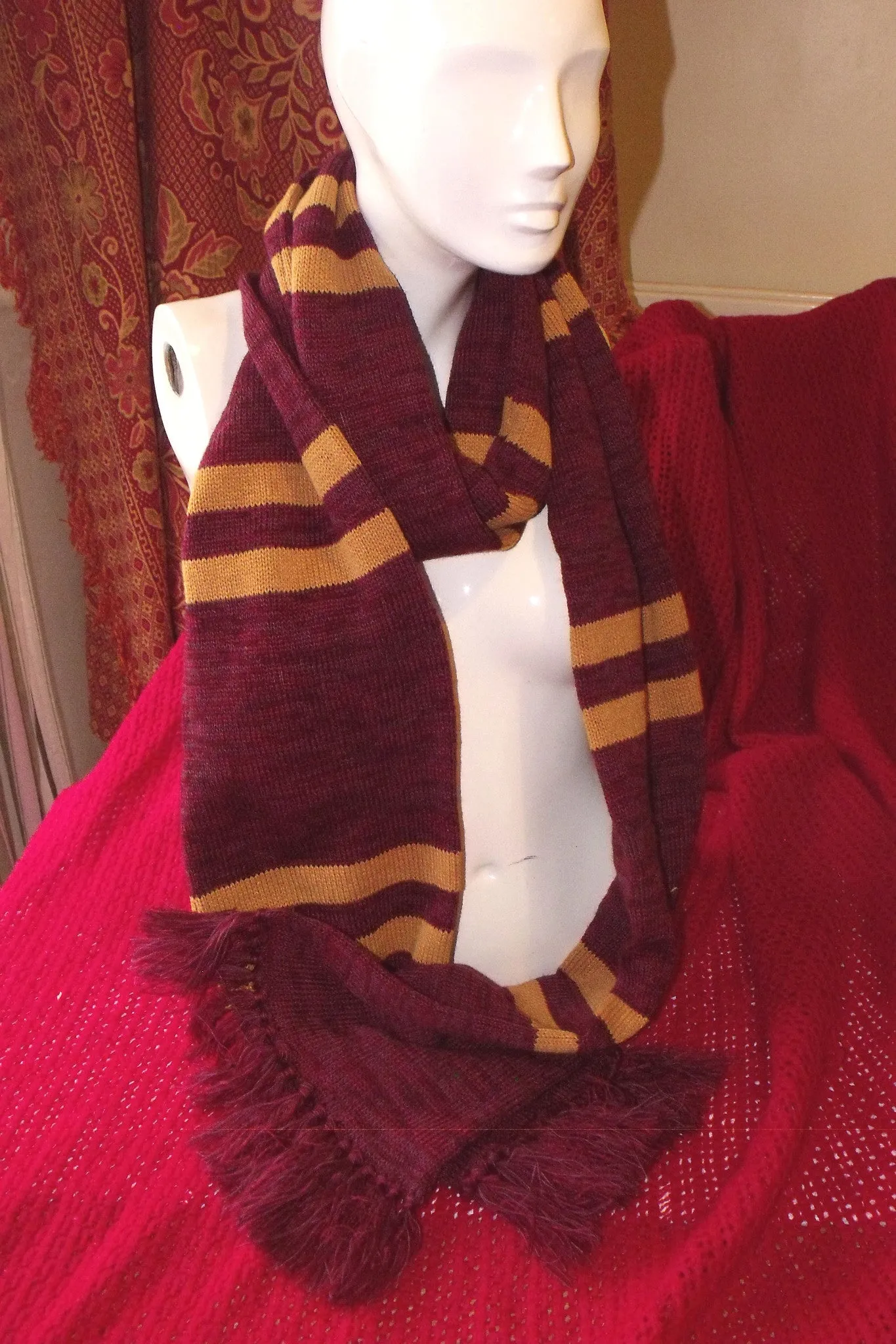 Gryffindor Harry Potter inspired  styled scarf