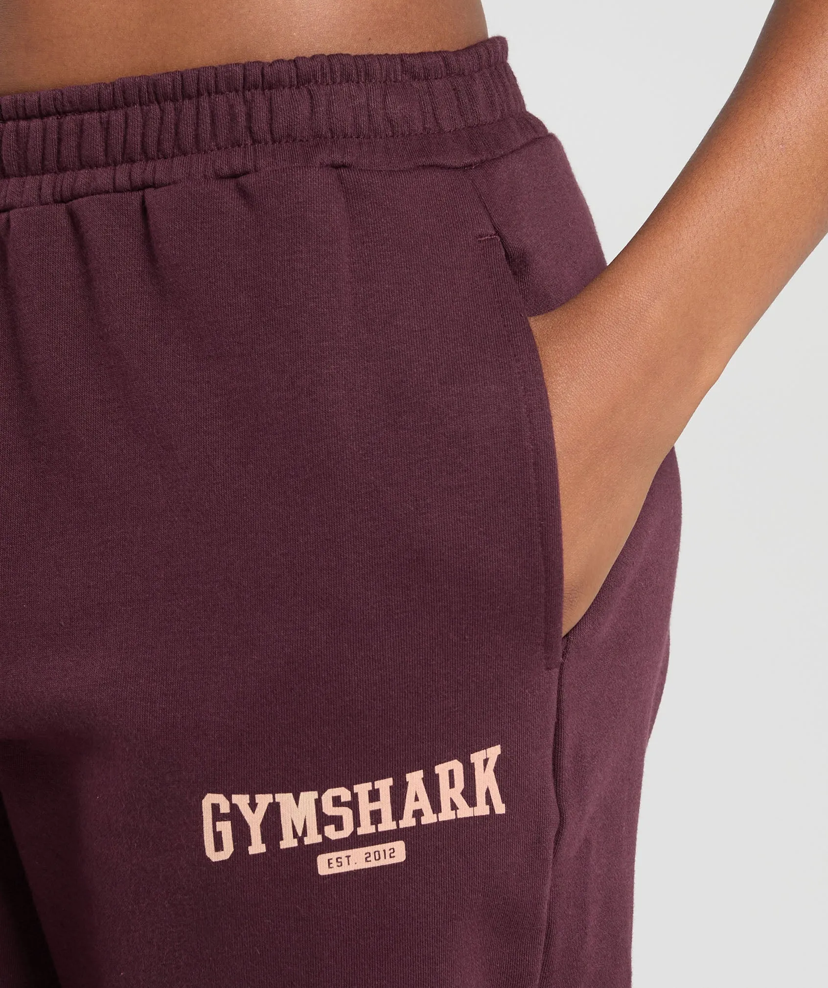 Gymshark Collegiate Lifestyle Fleece Joggers - Depth Purple