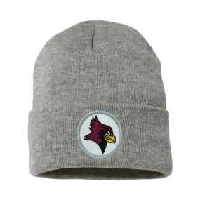 Heather Gray De Pere Redbird Beanie Winter Fleece Lined Hat