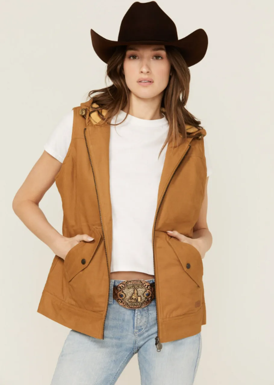 Heidi Tan Canvas Women's Vest