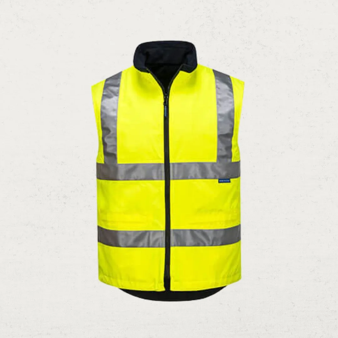 Hi Vis Fleece Lined Reversible Vest