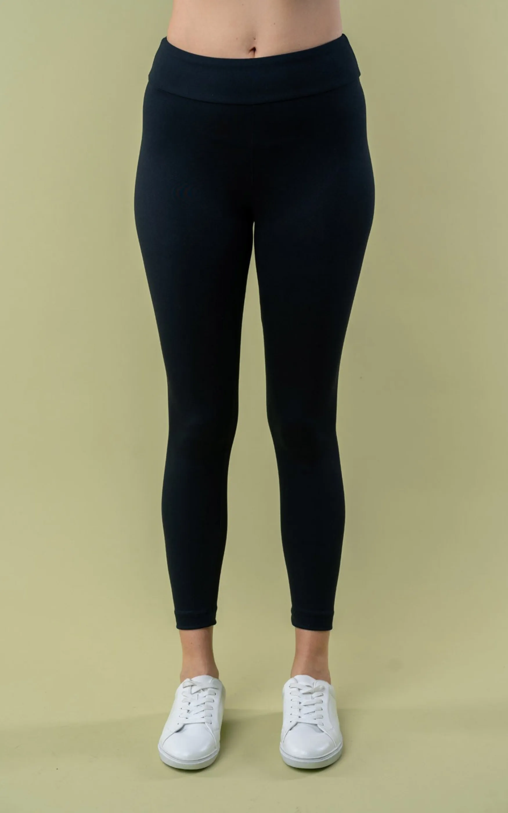 High Waisted Solid Knit Legging