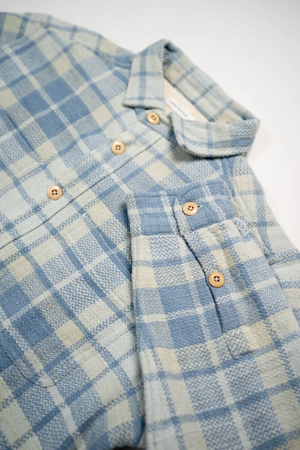 Indi   Ash Cole Overshirt - Faded Santa Fe Handwoven Plaid