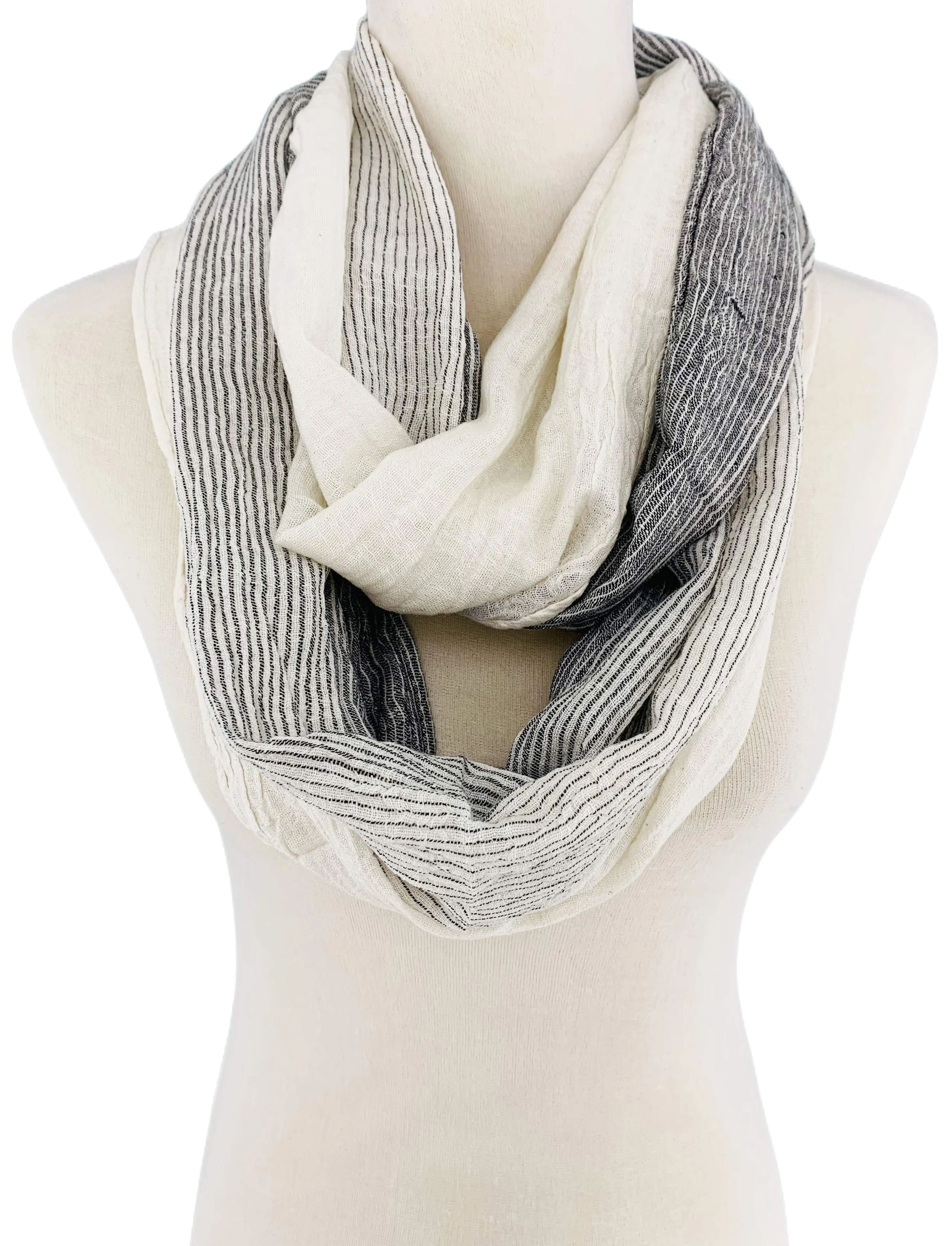 JC011903 Stripe Infinity Scarf