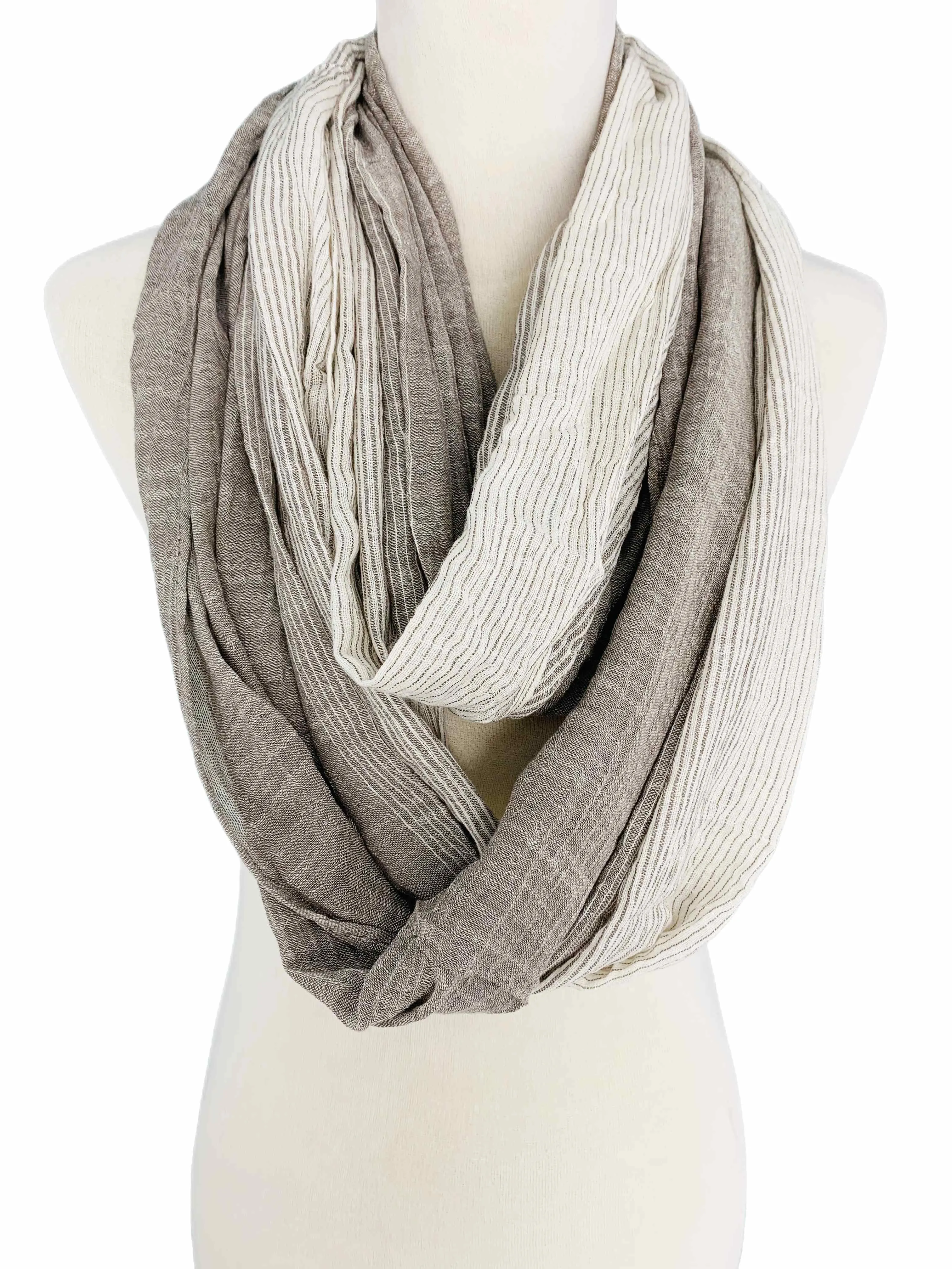 JC011903 Stripe Infinity Scarf