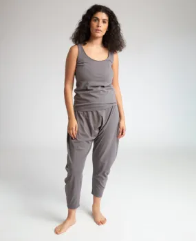 Kachina Organic Cotton Yoga Trousers In Grey