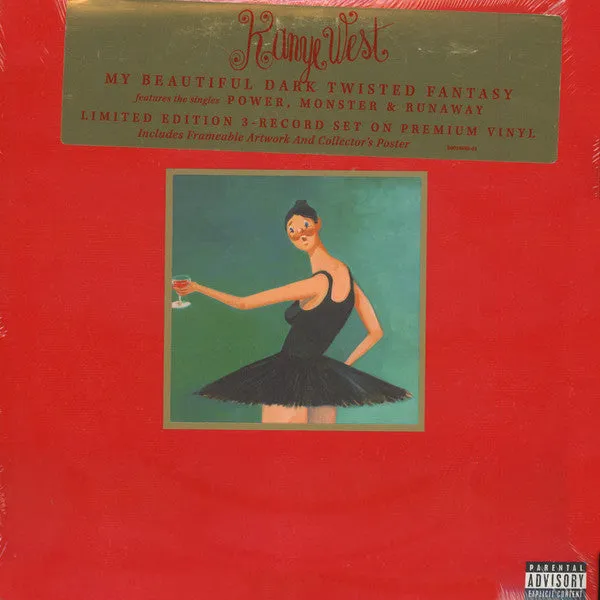 Kanye West - My Beautiful Dark Twisted Fantasy (3xLP, Album, Ltd) (M)