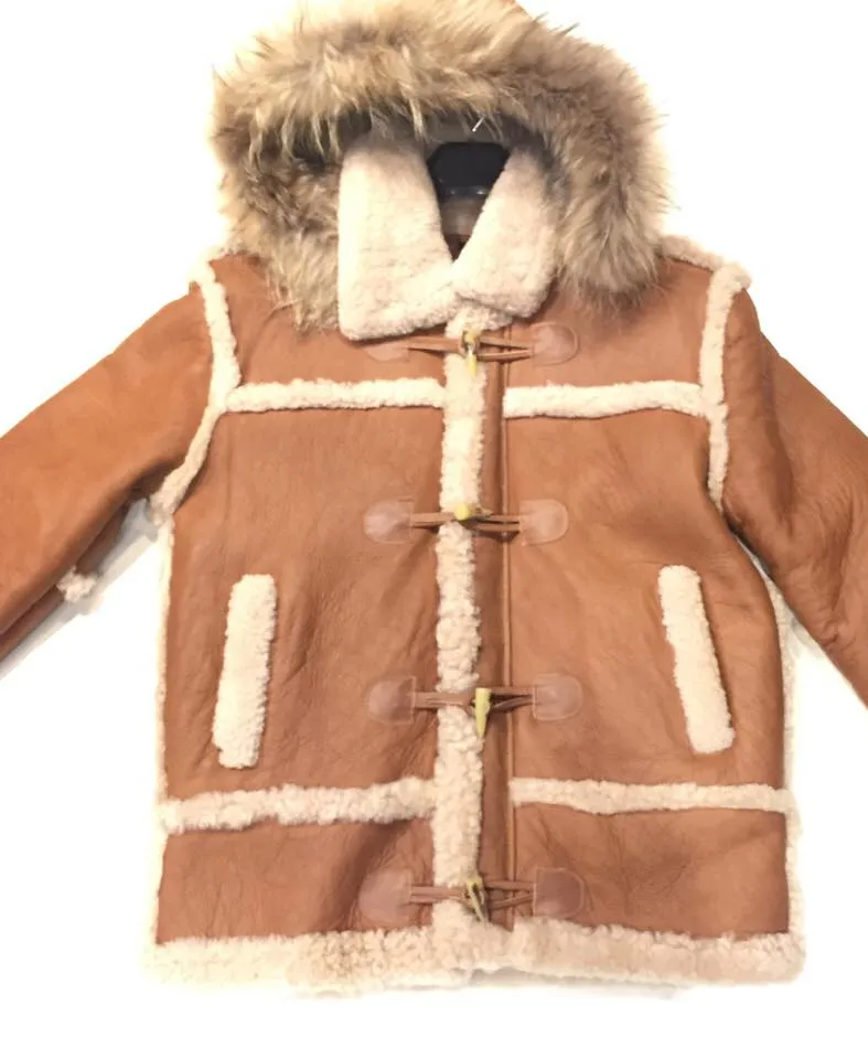 Kashani Maple Fox Shearling Hooded Jacket