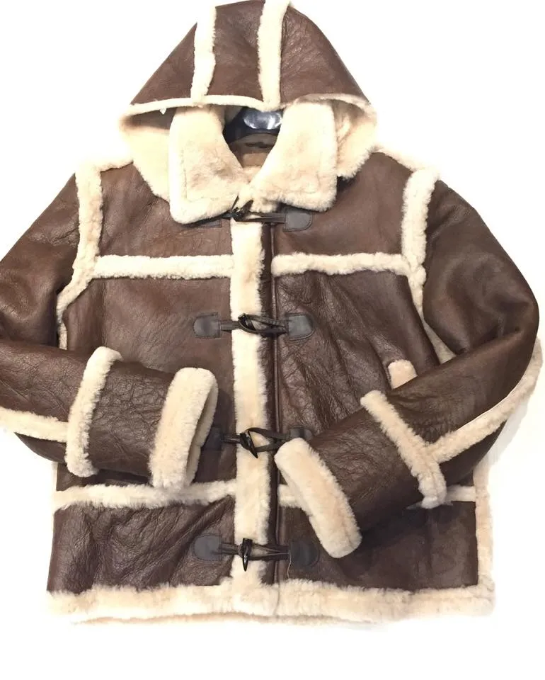 Kashani Tall Chocolate Cream Shearling Jacket