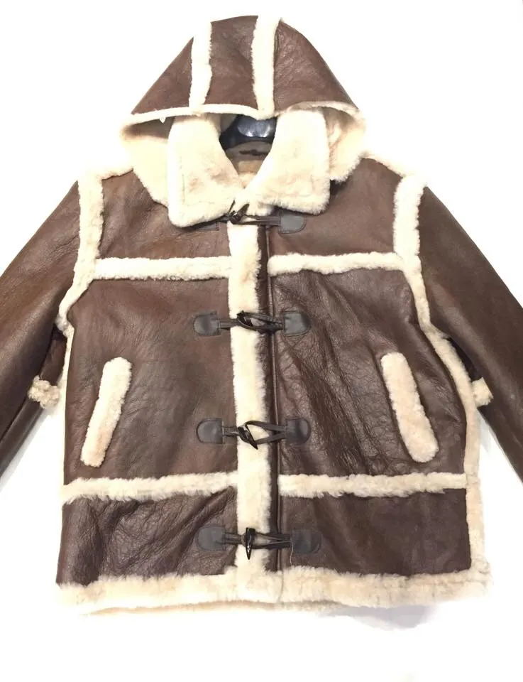 Kashani Tall Chocolate Cream Shearling Jacket