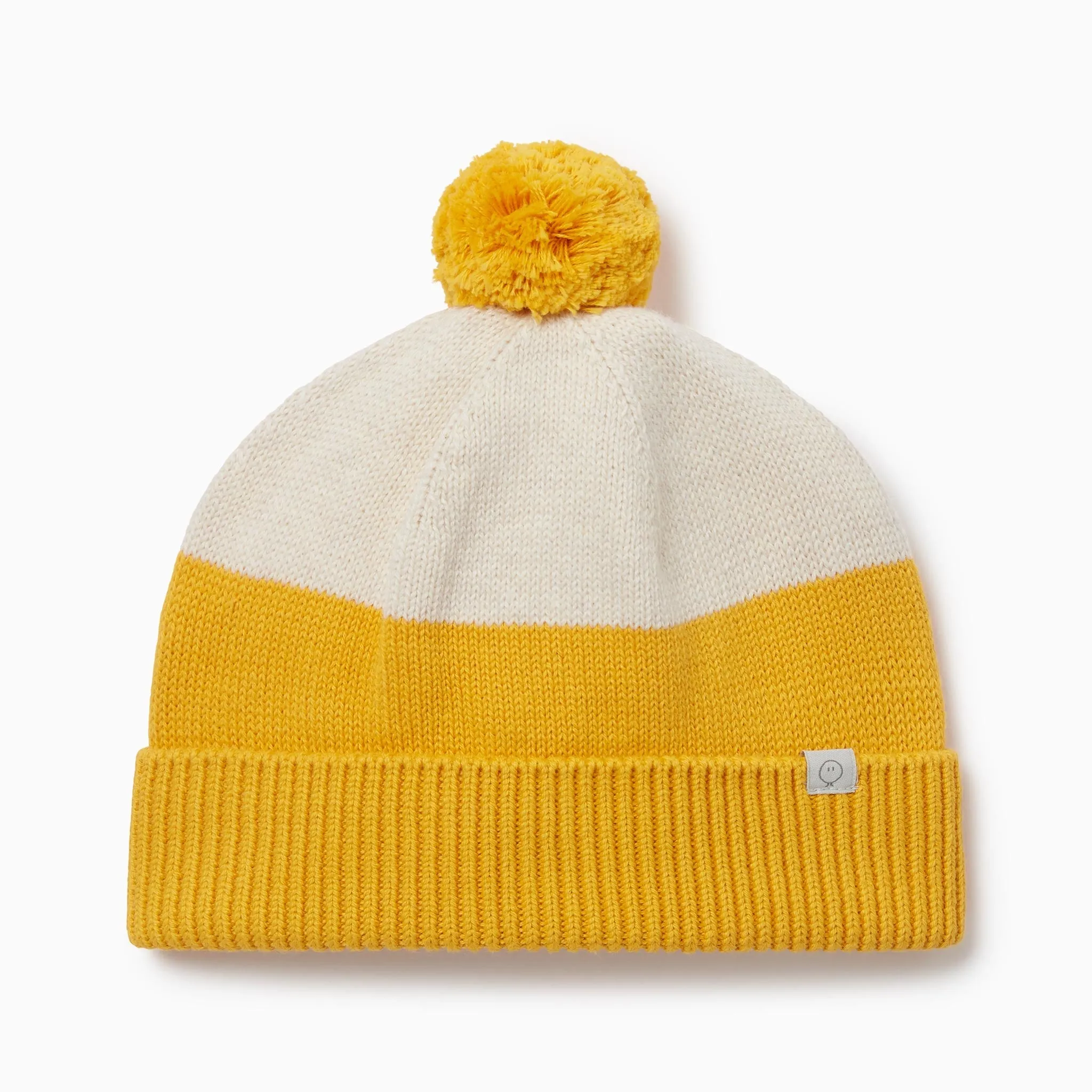 Knitted Colourblock Beanie Hat