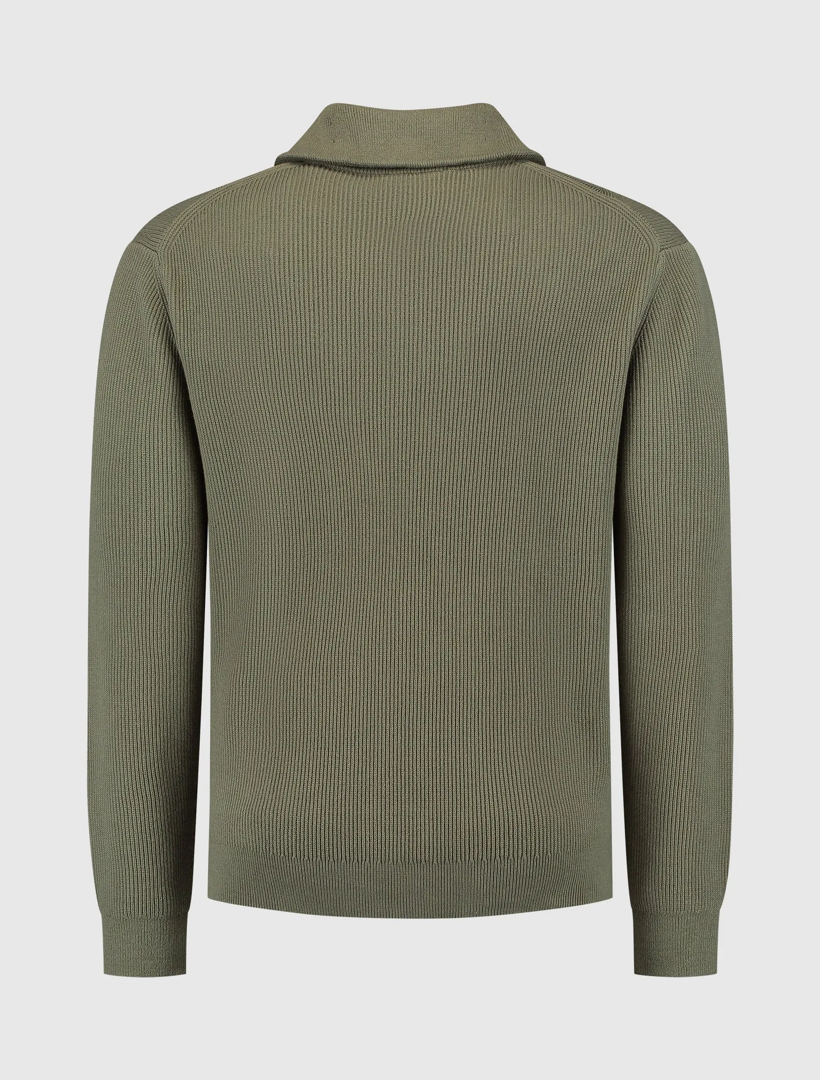 Loose fit Halfzip Knitwear | Army Green