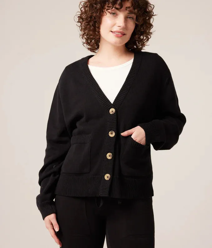 Mars Cardigan Sweater in Black