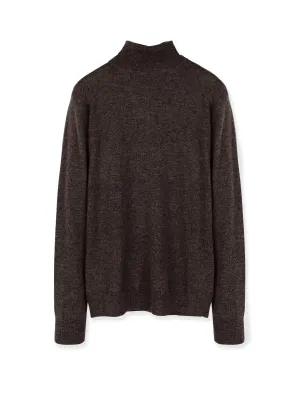 Men Turtleneck Sweater_Cocoa Brown